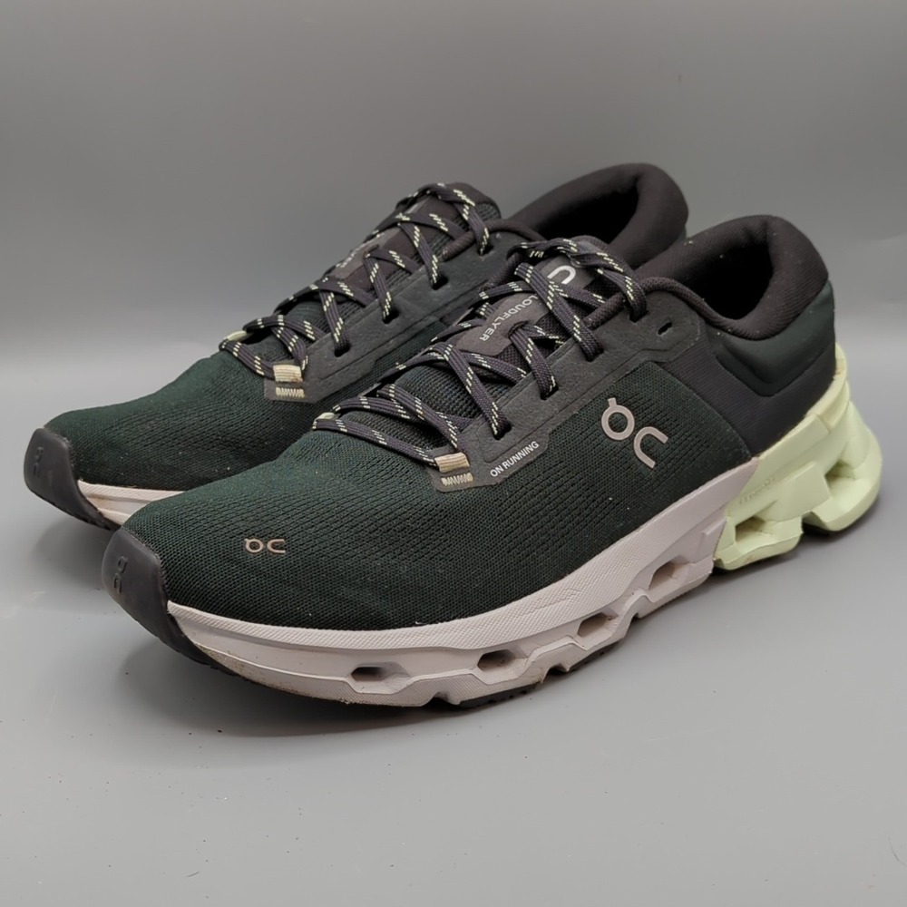 On Running Cloudflyer 5 Mens Size 12.5 Jungle Lima Green Athletic Running Shoes